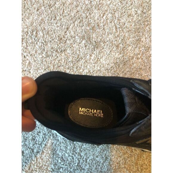 Michael Michael Kors Women’s Black Platform Lace Up Sneakers Size 9.5 NWT - Picture 4 of 11